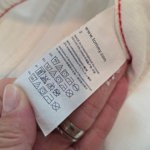 Women's Tommy Hilfiger White Shorts Size 2 - Picture 3 of 8